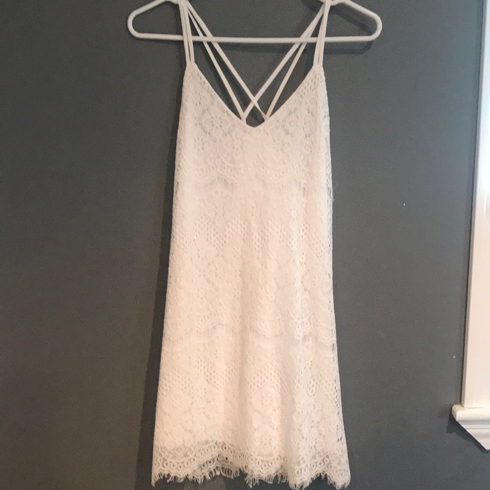 White lace dress